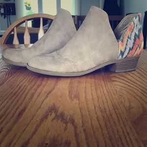 Tan bootie